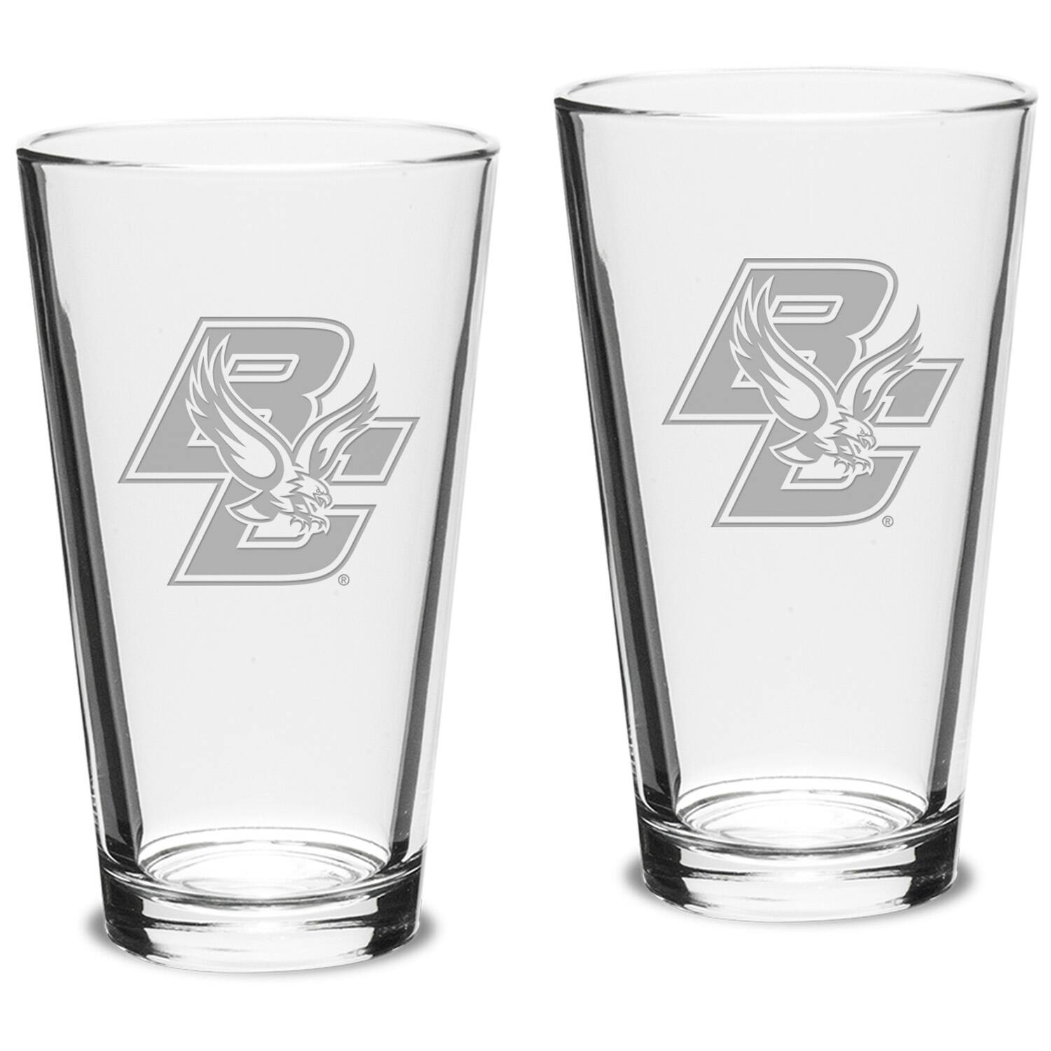 Front. Jardine - Boston College Eagles 16oz. 2-Piece Classic Pub Glass Set - Multicolor.