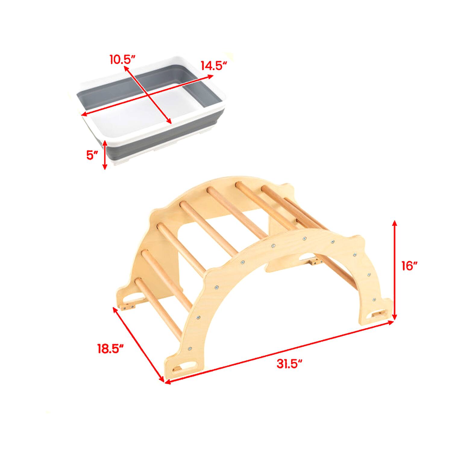 10.5" 14.5" 5" 16" 18.5" 31.5"
