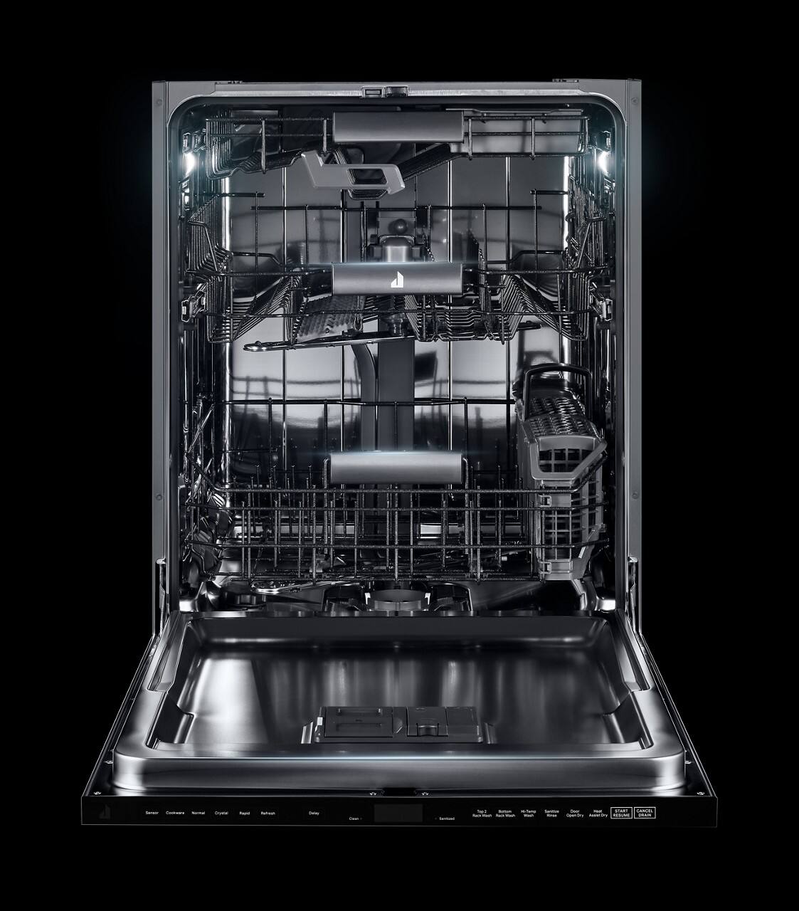 Alt View 11. JennAir - Top Control Built-In Stainless Steel Tub Dishwasher with 3rd Rack and 38 dBA - Panel Ready.