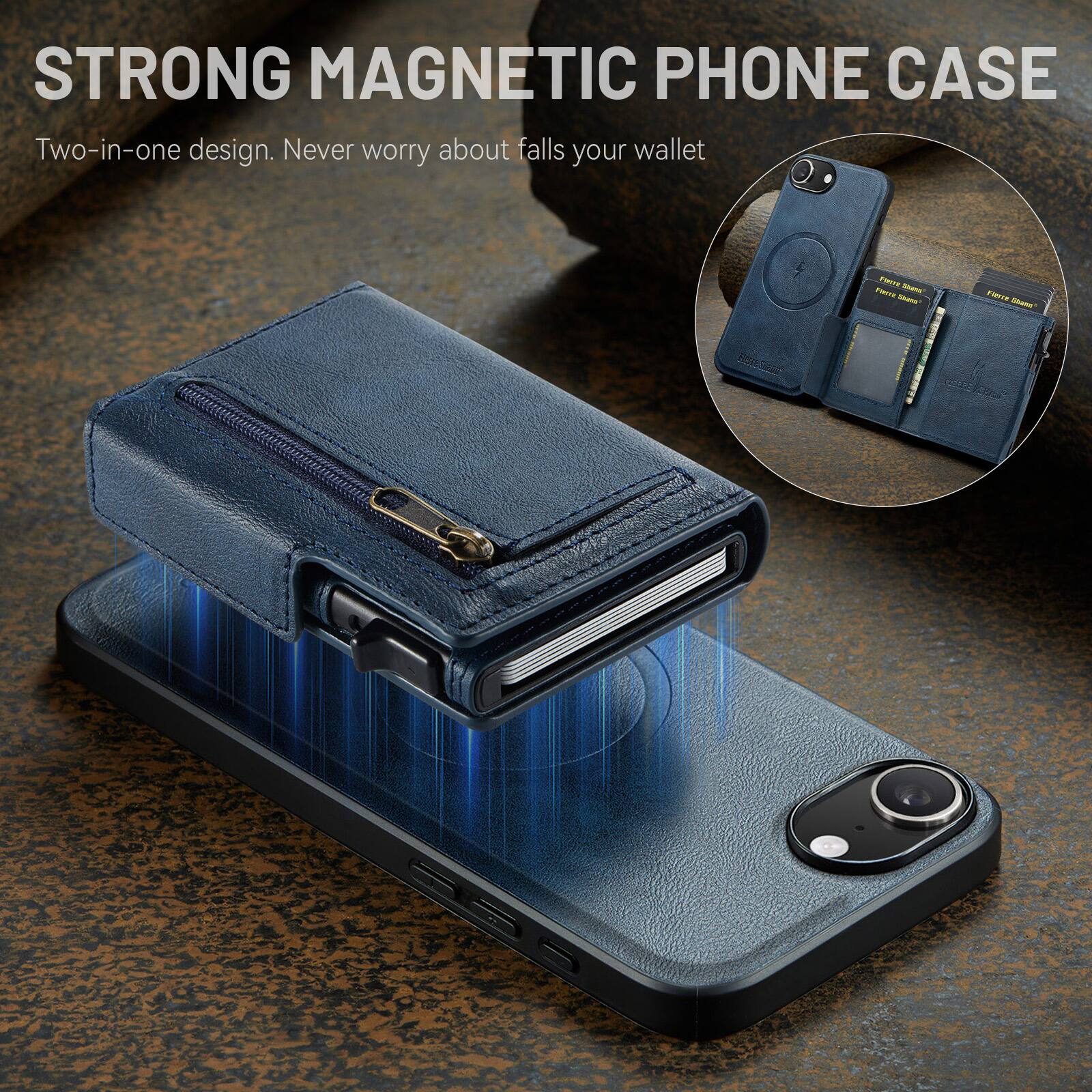 STRONG MAGNETIC PHONE CASE

Two-in-one design. Never worry about falls your wallet