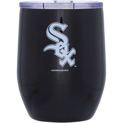 Front. Logo Brands - Chicago White Sox 16oz. Game Day Stainless Curved Tumbler - Multicolor.