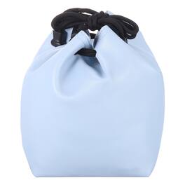 Unique Bargains - Soft Drawstring Lens Case with Cotton Pad, 3.94"x3.94", Fleece Lining for SLR Lens and Water Cups - Blue