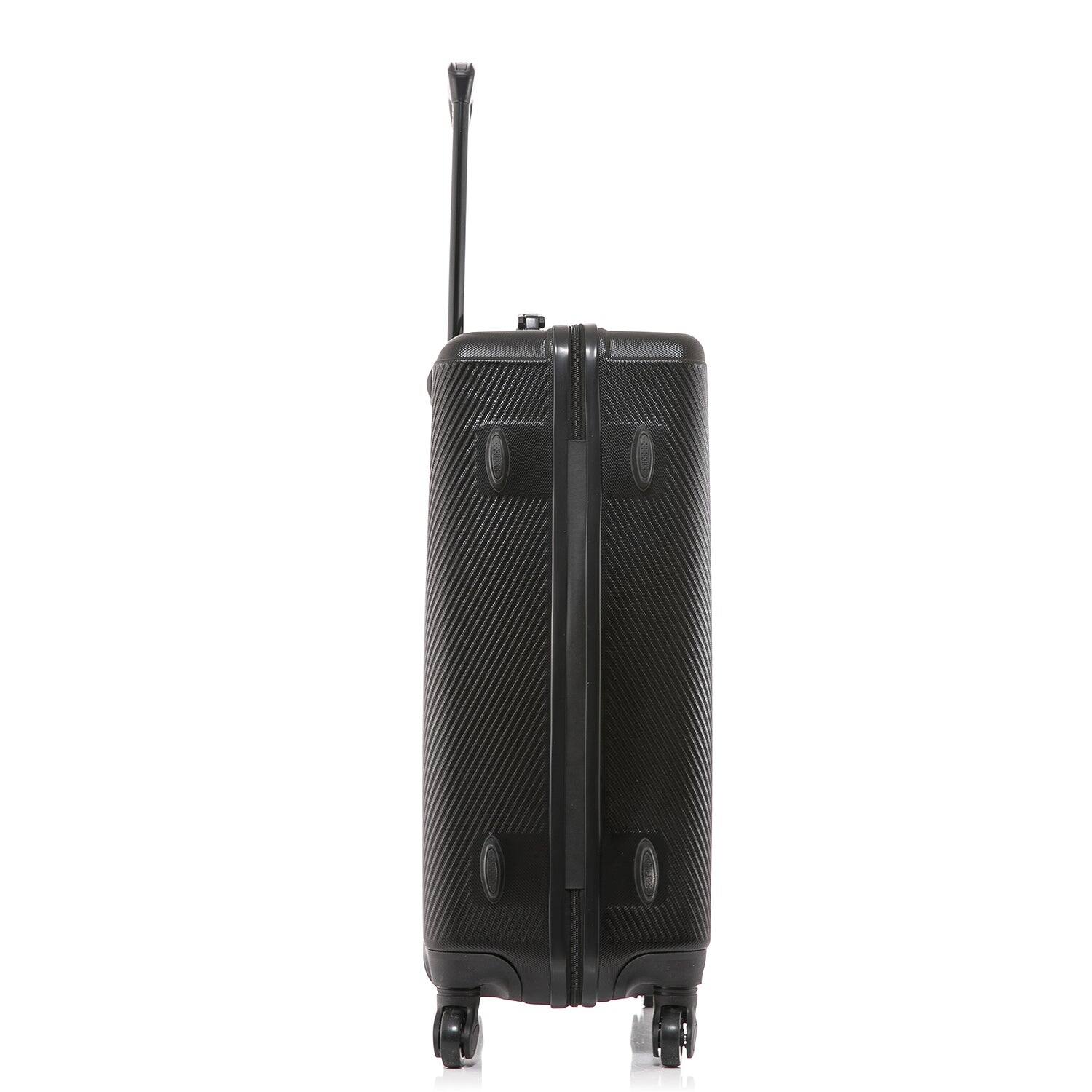 Alt View 3. DUKAP - Discovery Lightweight Hardside Spinner Luggage 24" - BLACK.
