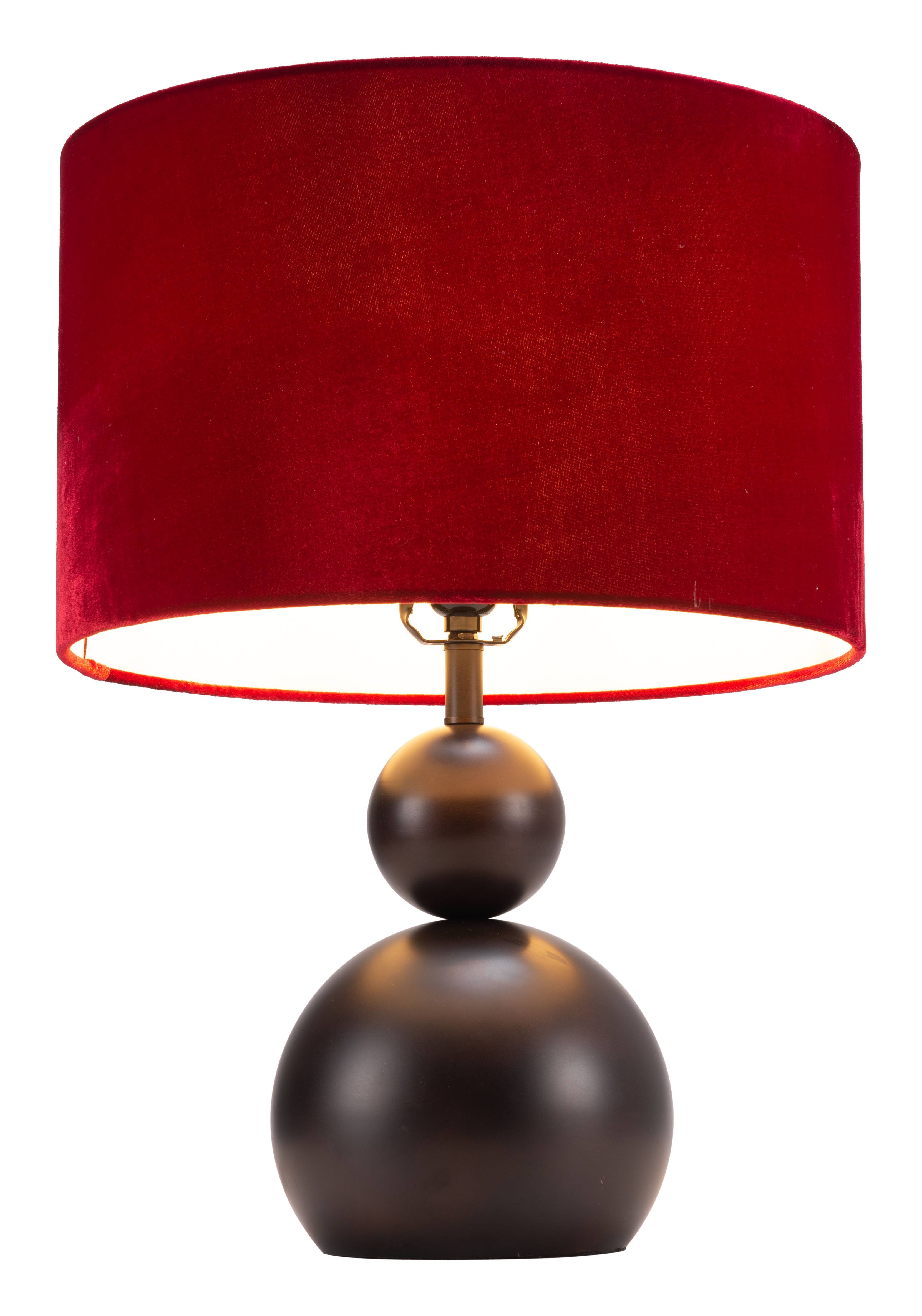 Alt View 1. Hivvago - Shobu Table Lamp Red - Red.