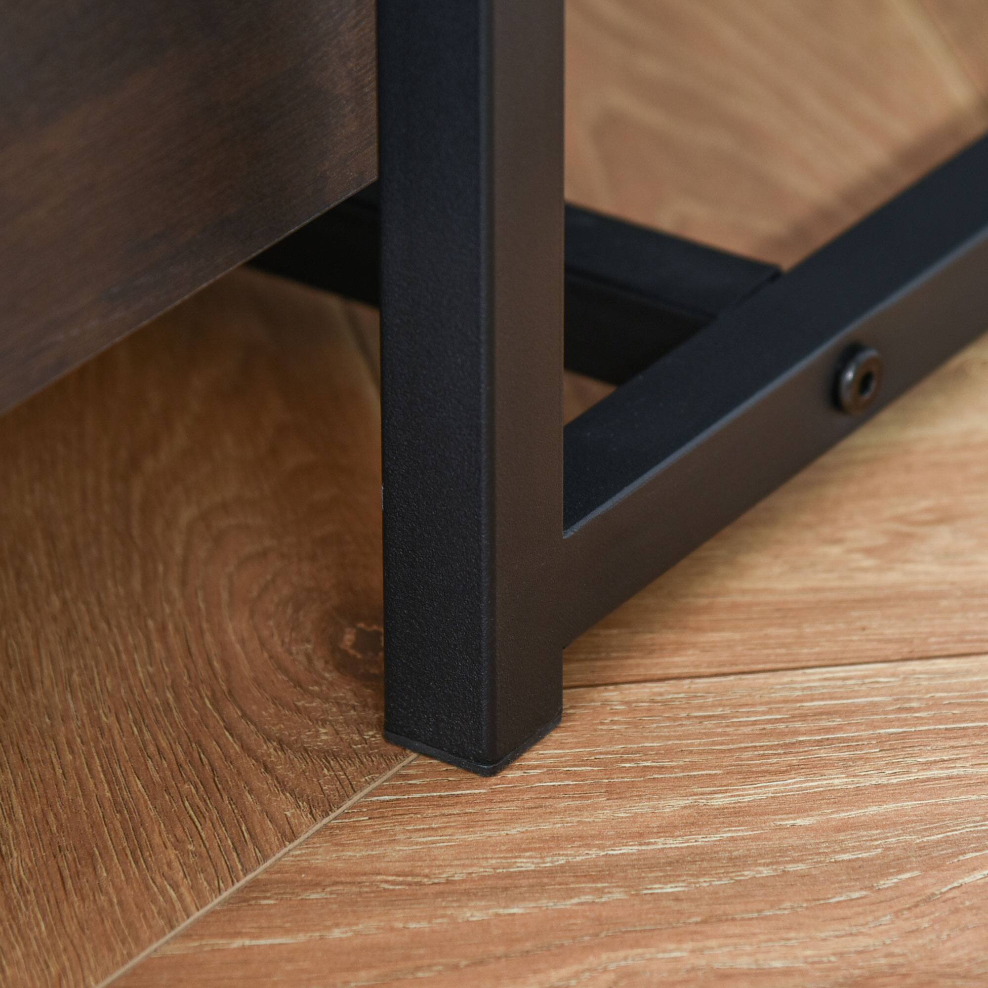 Alt View 5. Vinsetto - Lateral File Cabinet with 2 Drawers, Adjustable Bars.