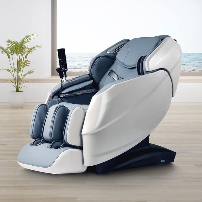 Front. Titan - Titan - 4D Rejuv Zero Gravity Massage Chair with Thai Stretch, AI Technology - Blue - Blue.