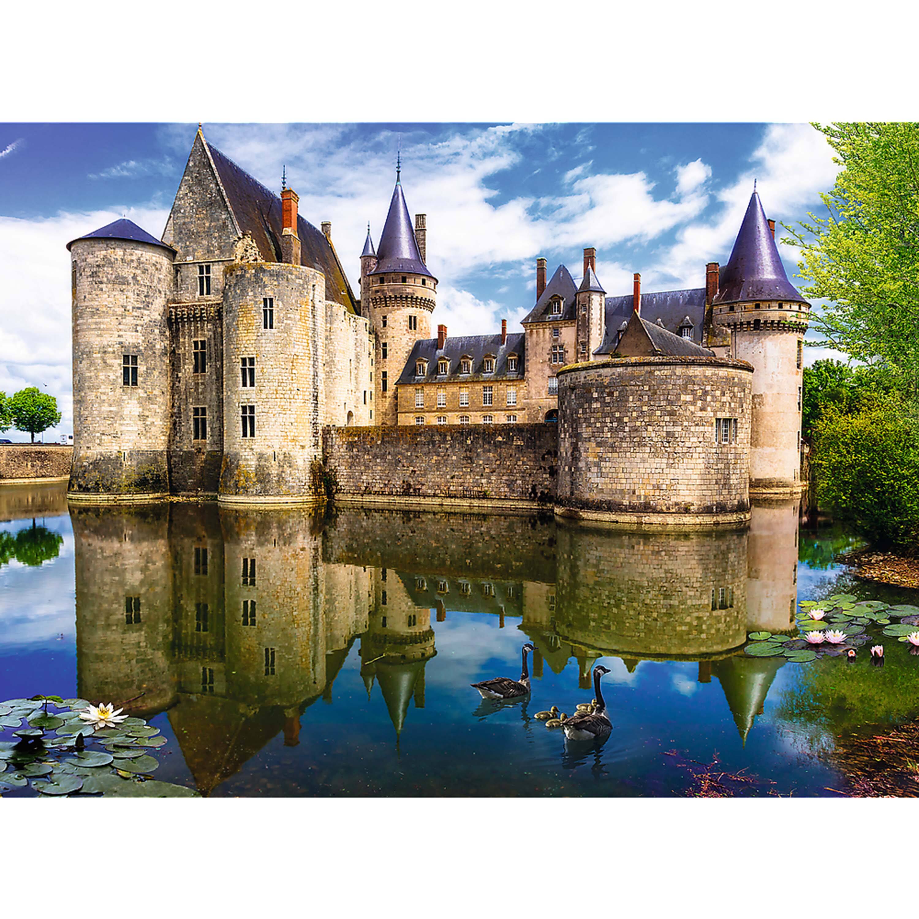 Alt View 1. Trefl - Trefl Red 3000 Piece Puzzle - Castle in Sully-sur-Loire, France.