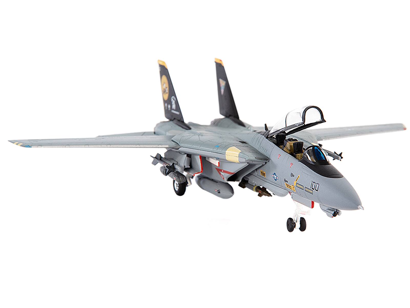 Alt View 1. JC Wings - Grumman F-14D Tomcat VF-31 Tomcatters USS Theodore Roosevelt Last Flight 2006 US Navy 1/144 - Grey.