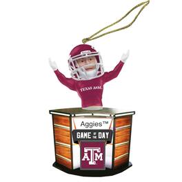 Santa's Workshop - Texas A&M Aggies 4" Game of the Day Ornament - Red