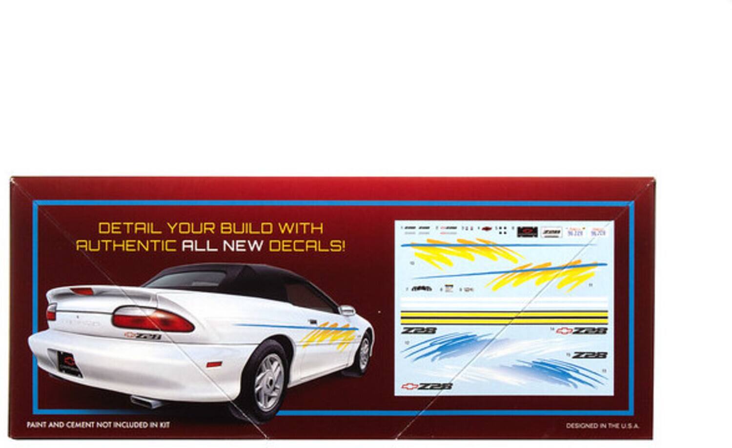 DETAIL YOUR BUILD WITH AUTHENTIC ALL NEW DECALS!  
NIN Z28 ZP8 Z2B Z2B  
PAINT AND CEMENT NOT INCLUDED IN KIT  
DESIGNED IN THE U.S.A.
