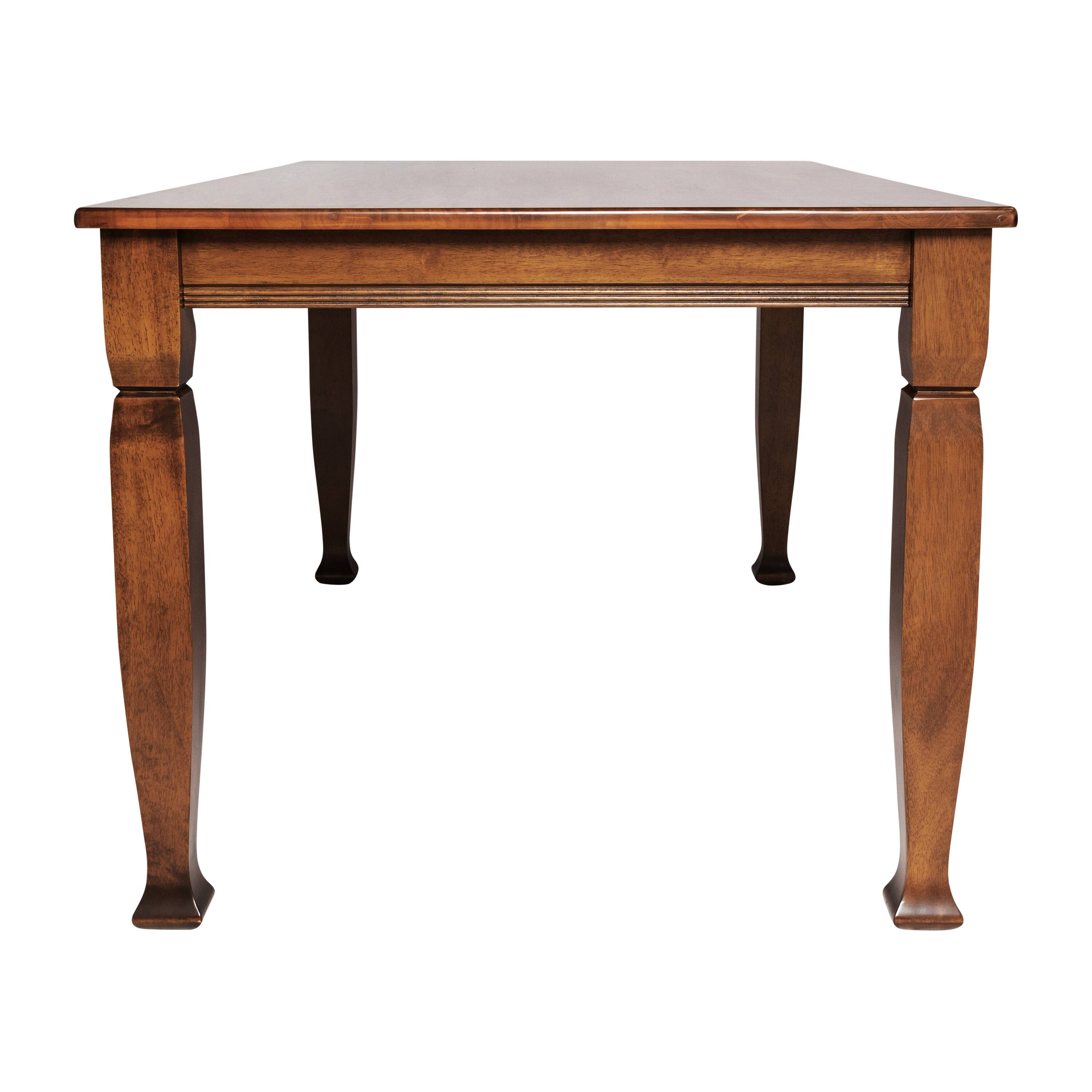 Left. Flash Furniture - Grace 60" Solid Wood Dining Table with Turned Wooden Legs, Commercial Grade Heavy Duty Rectangle Wood Table for 6, Walnu - Brown.