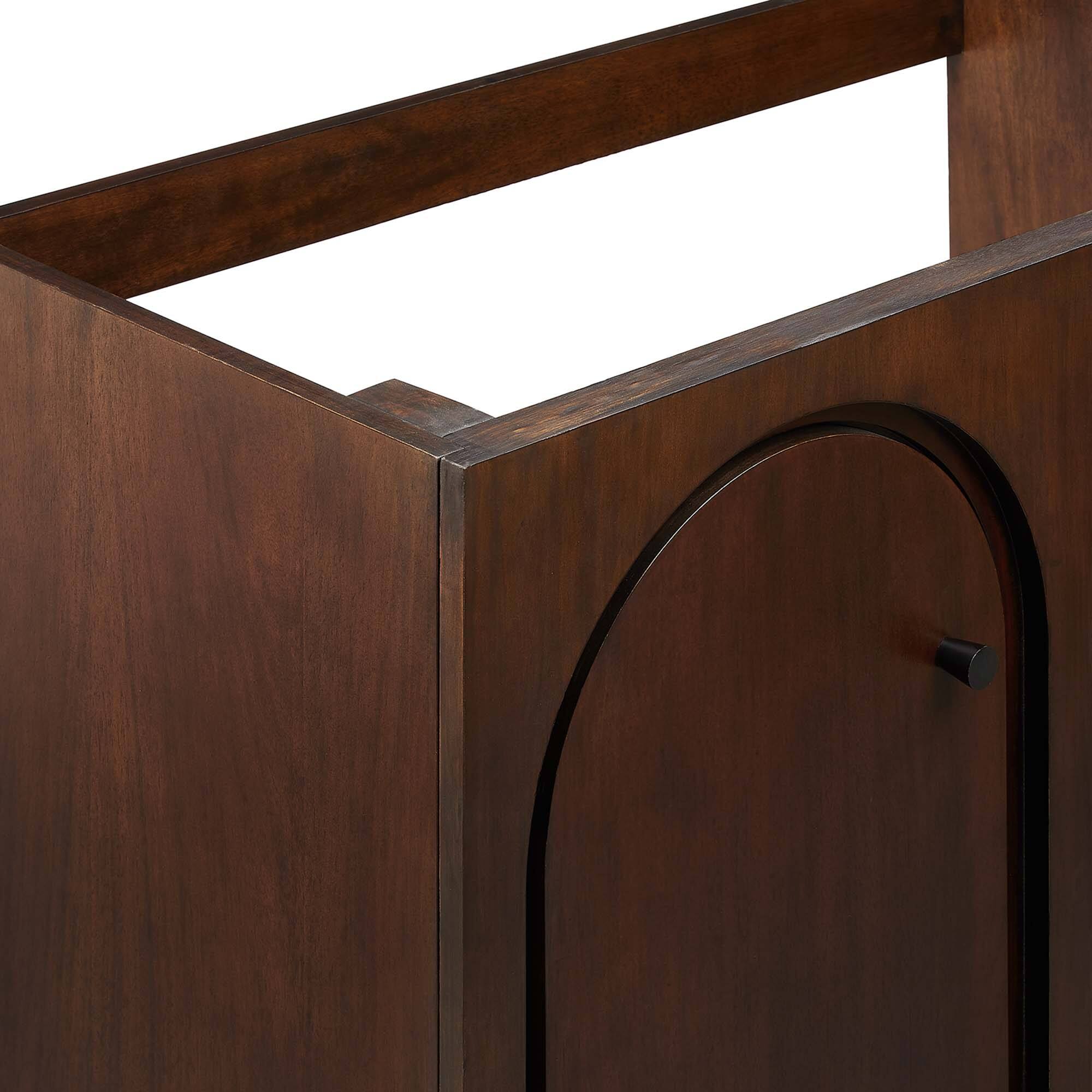 Alt View 7. Modway - Appia Bathroom Cabinet Basin Not Included by Modway - Walnut.