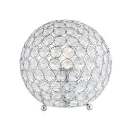 Jonathan Y - Gemma 8.25" Acrylic/Metal LED Table Lamp, Clear - Clear/Chrome