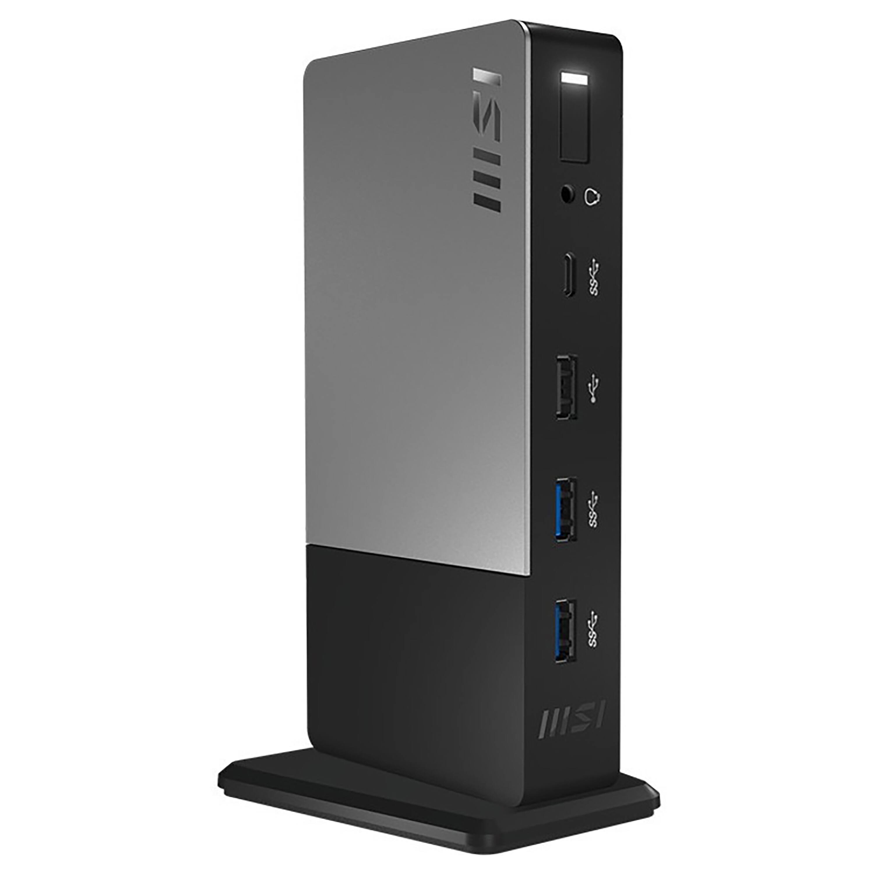 Alt View 18. MSI - USBC Docking Station Gen 2 - Black/Gray.