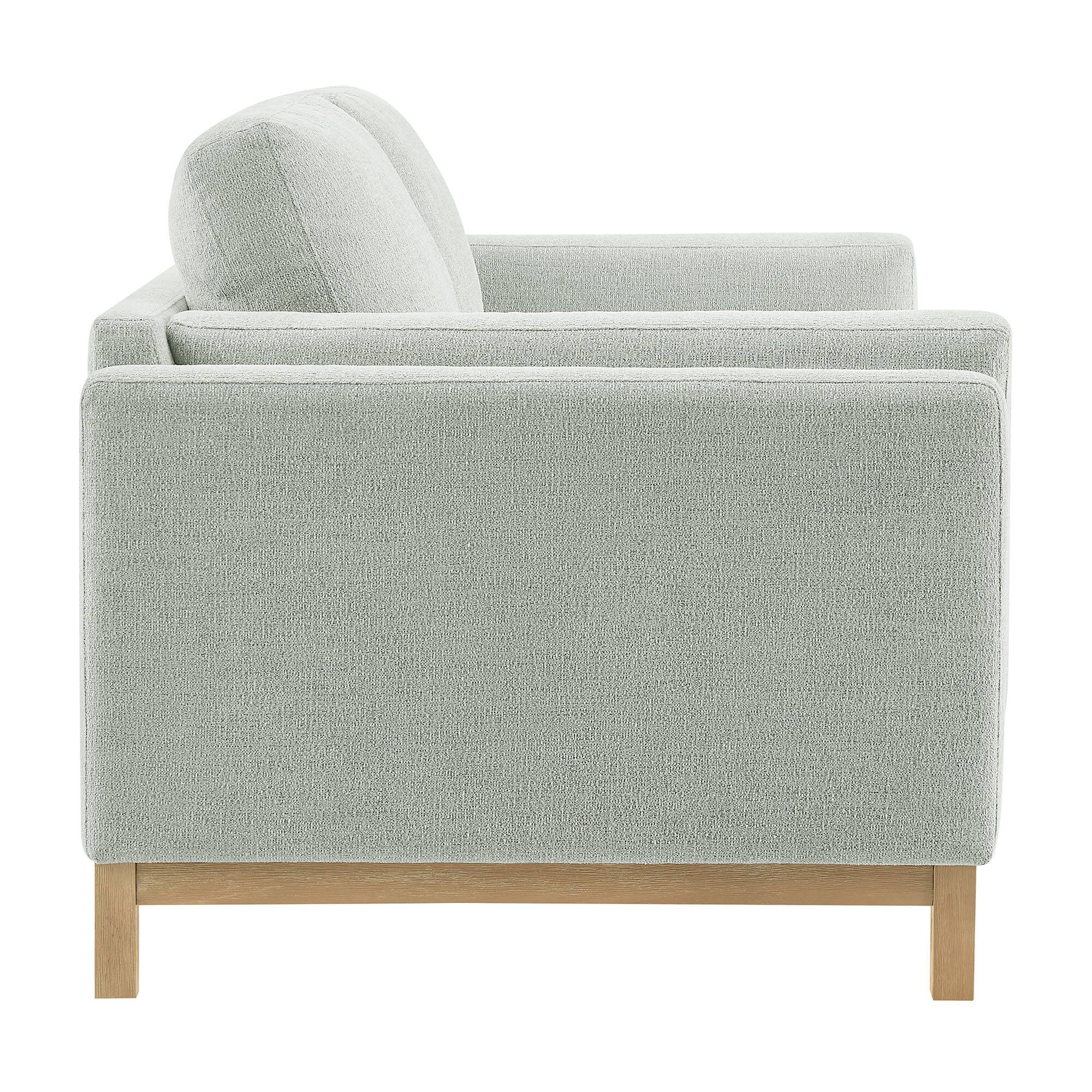 Back. Modway - Roscoe 63 inch Fabric Loveseat by Modway - Mist.