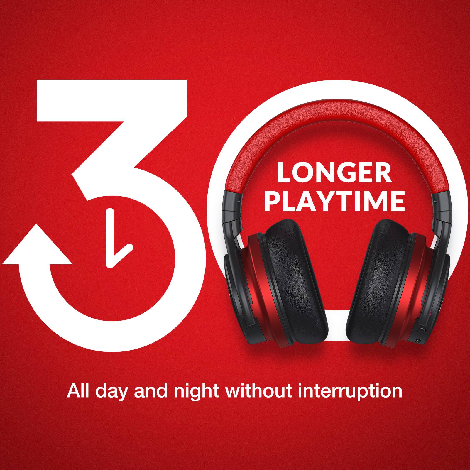 3  
LONGER PLAYTIME  
All day and night without interruption