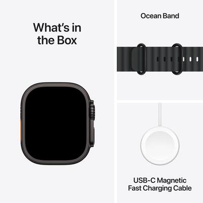 Apple Watch Ultra 2 (GPS+Cellular) 49mm Titanium Case with Black Apple Watch Ultra 2 (GPS+Cellular) 49mm Titanium Case with Black