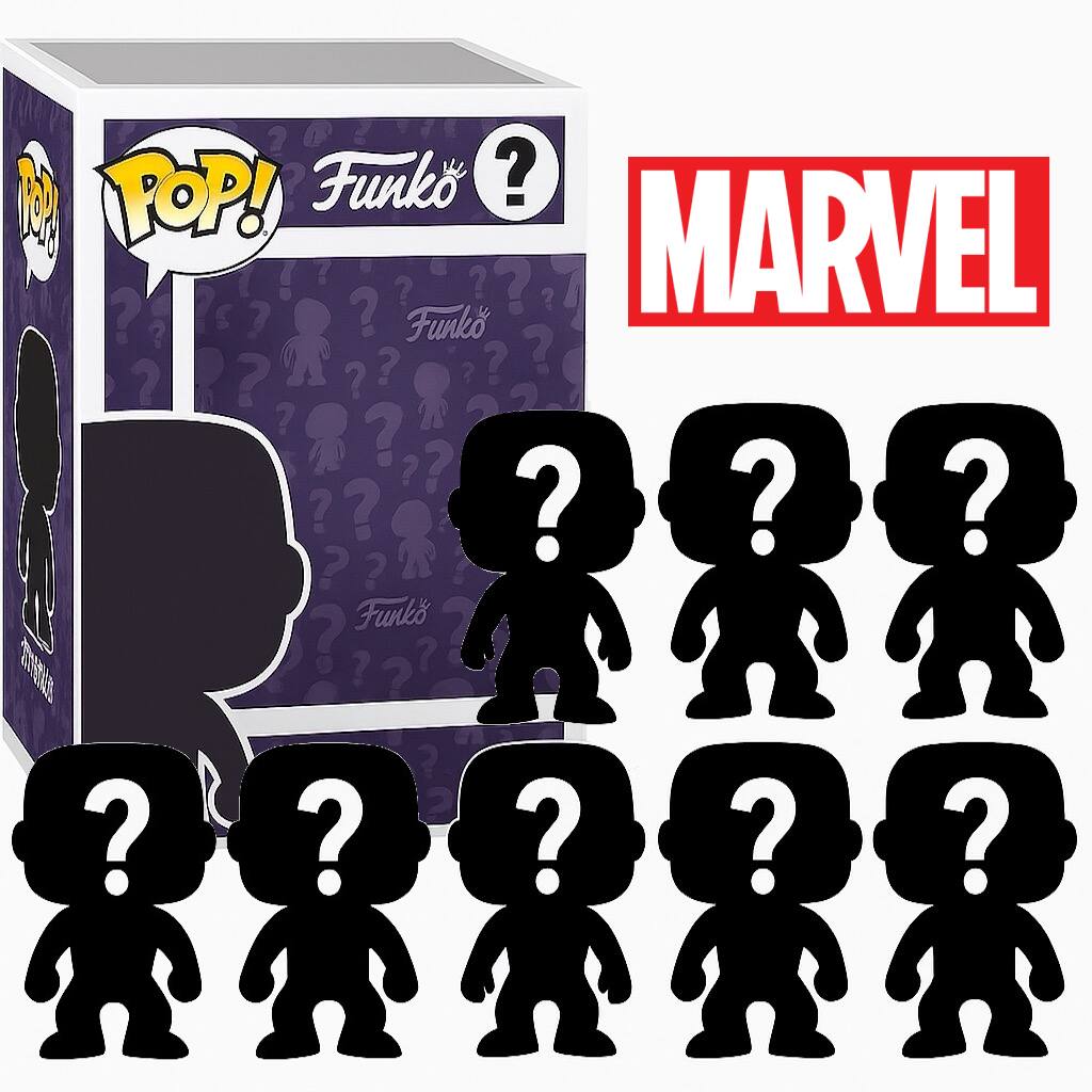 Pack of 8 Surprise Mystery Marvel Funko Pop! Randomly Selected - Black price history on PriceWatchPro
