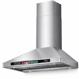 Brano - 30 inches - Convertible - Wall Range Hood - Silver