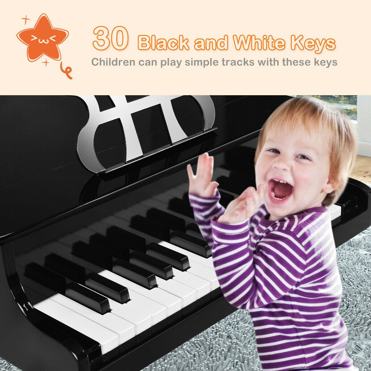 30 Black and White Keys  
Children can play simple tracks with these keys
