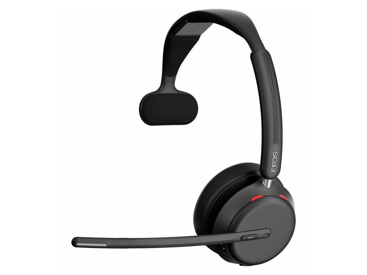 Alt View 1. EPOS - EPOS IMPACT 1030T Headset - Mono - Wireless - Bluetooth - Over-the-head - Monaural - Circumaural - Noise Canceling - Black.