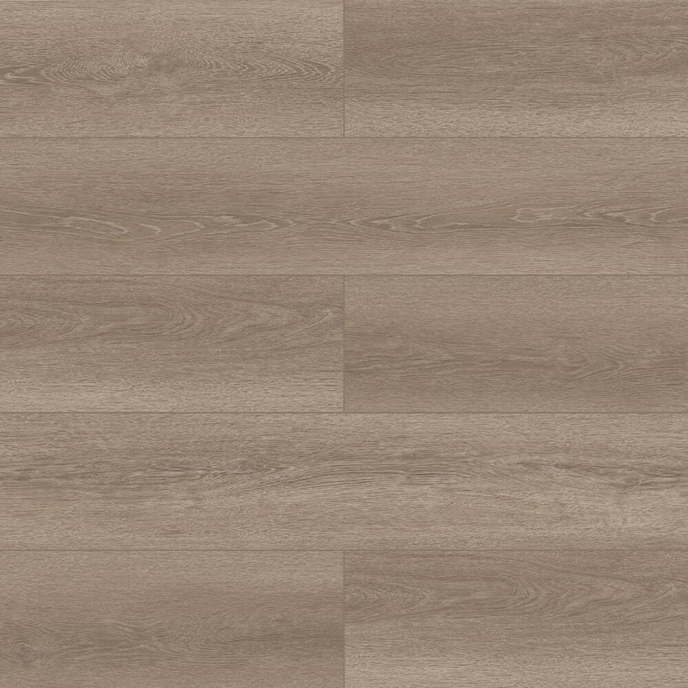 Angle. Dotfloor - 48"x7.2" SPC Composite Flooring; 12 Planks/Box (28.68 sq. ft/Box); 5mm Thick with 1mm IXPE Backing; 12 mil Wear Layer - Coffee Brown.