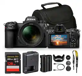 Nikon - Z6 III Mirrorless Camera with 24-70mm f/4 S Lens Bundle With Bag + 128GB Memory Card - Black