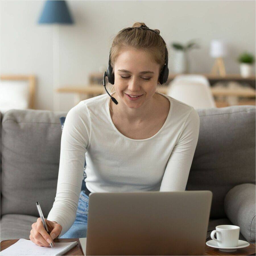Alt View 1. OTM Essentials - OTM Essentials Pro Bluetooth Stereo Headset - Stereo - Wireless - Bluetooth - Over-the-head, On-ear - Binaural - Black.