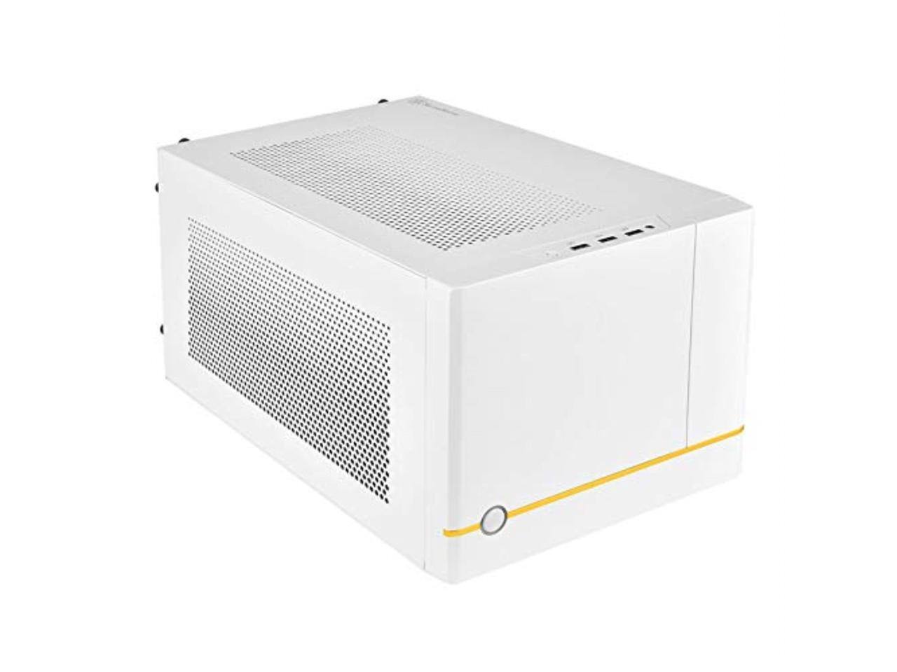Alt View 1. SilverStone - SG14B White SFF Chassis, Plastic Front, Steel Body, 32.5" Drive Bay - White.