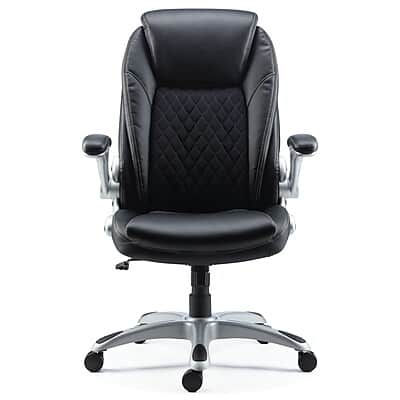 Staples - Sorina Ergonomic Bonded Leather Swivel Executive Chair, (58262) - Black