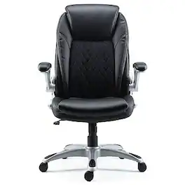 Staples - Sorina Ergonomic Bonded Leather Swivel Executive Chair, (58262) - Black