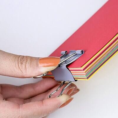 Alt View 4. Officemate - EZ Medium Binder Clips, 0.625" Capacity, Gray, 48 Clips/Pack - Gray.