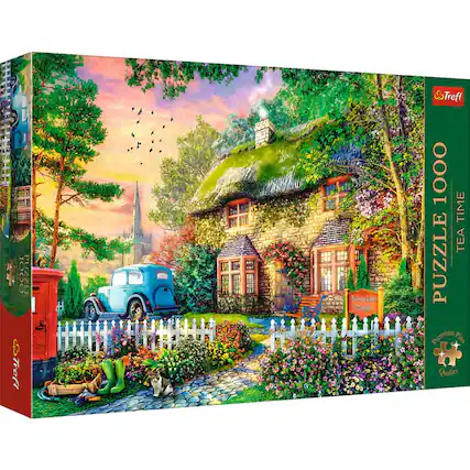 Trefl | 1000 Puzzle | Trefl Sizory Lane Cottage | 1000 Time Tea Puzzle | Premium Plus Quality