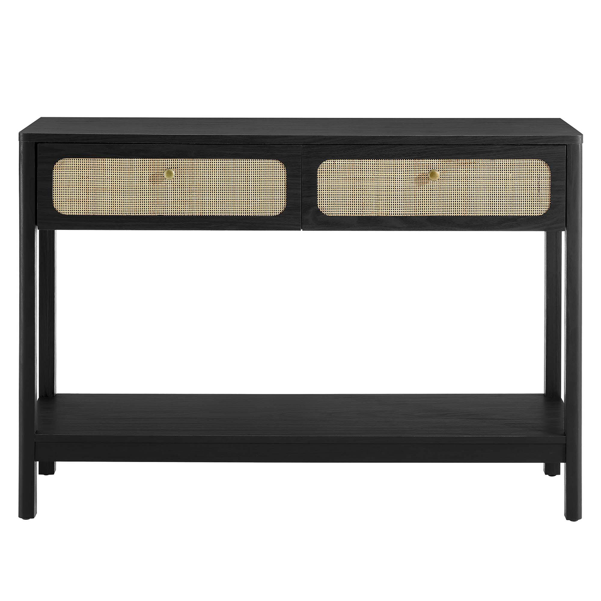 Alt View 4. Modway - Chaucer Wood Entryway Console Table by Modway - Black.