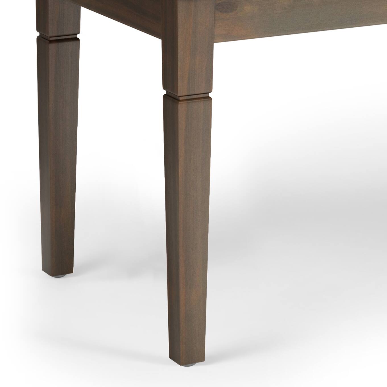 Alt View 16. Simpli Home - Waverly Tufted Ottoman Bench - Distressed Brown.