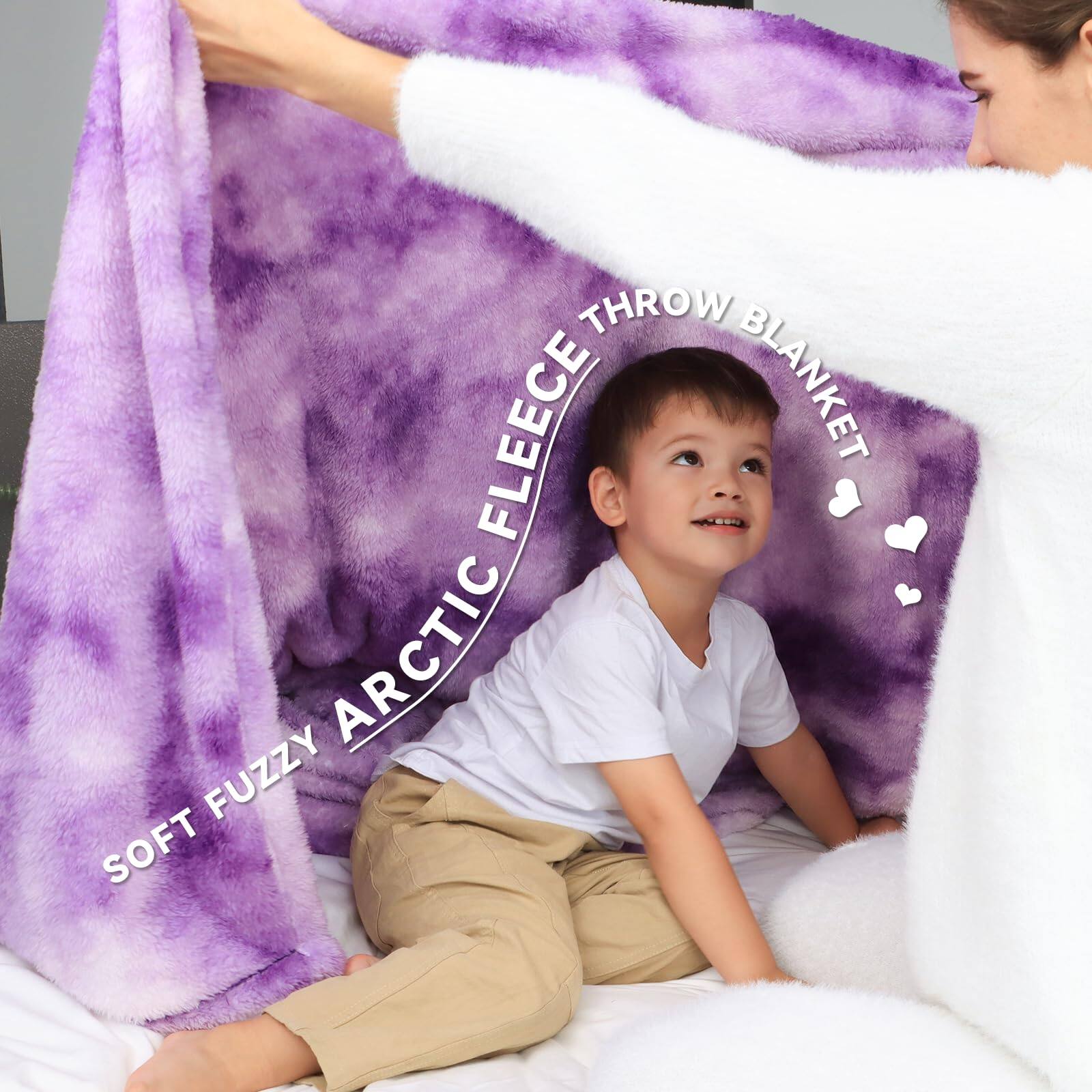 SOFT FUZZY ARCTIC FLEECE THROW BLANKET