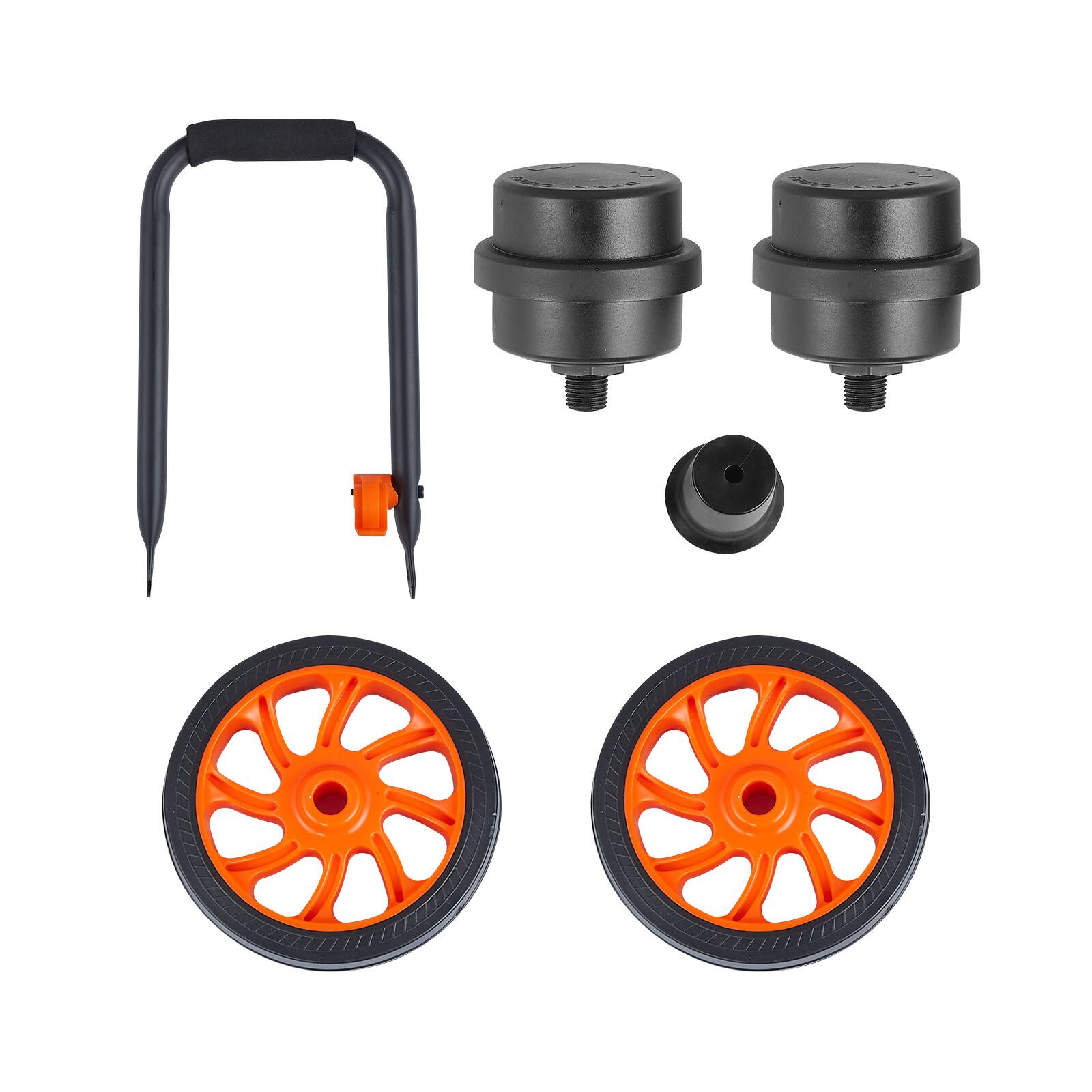 Alt View 5. VEVOR - 6.3 Gallon Air Compressor, 2 HP 3.35 CFM@90PSI Air Compressors with Max. 116PSI Pressure, Oil Free Compressor Tank - Black;Orange.