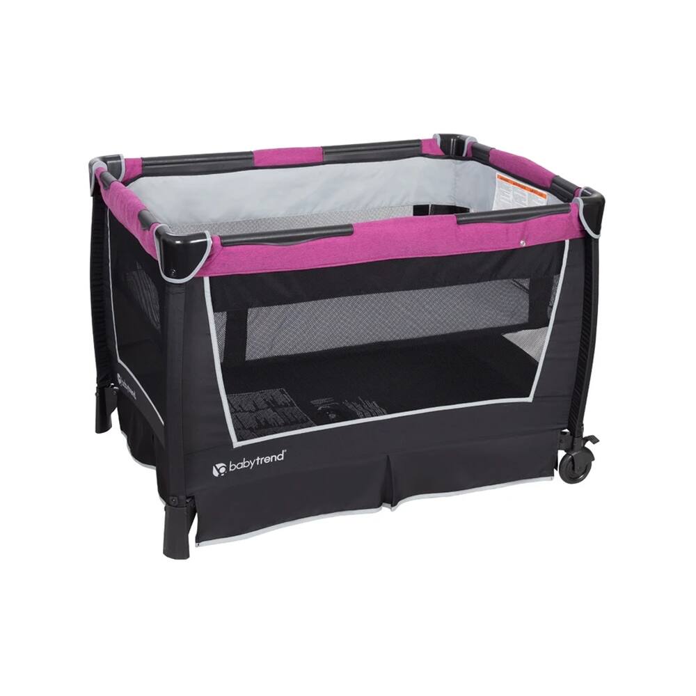 Alt View 1. Baby Trend - Baby Trend Retreat Portable Nursery Center w/ Bassinet & Changing Table, Purple - Purple.