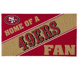 Evergreen Enterprises - San Francisco 49ers 16" x 28" Coir Logo Doormat - Multicolor