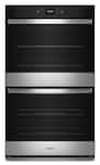 Whirlpool - 10.0 Total Cu. Ft. Double Wall Oven with Air Fry When Connected .- Fingerprint Resistant - Stainless Steel