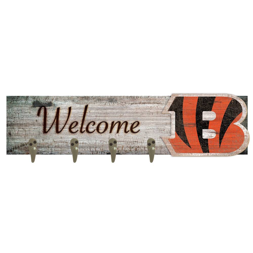 Cincinnati Bengals 24" x 6" Mounted Coat Hanger