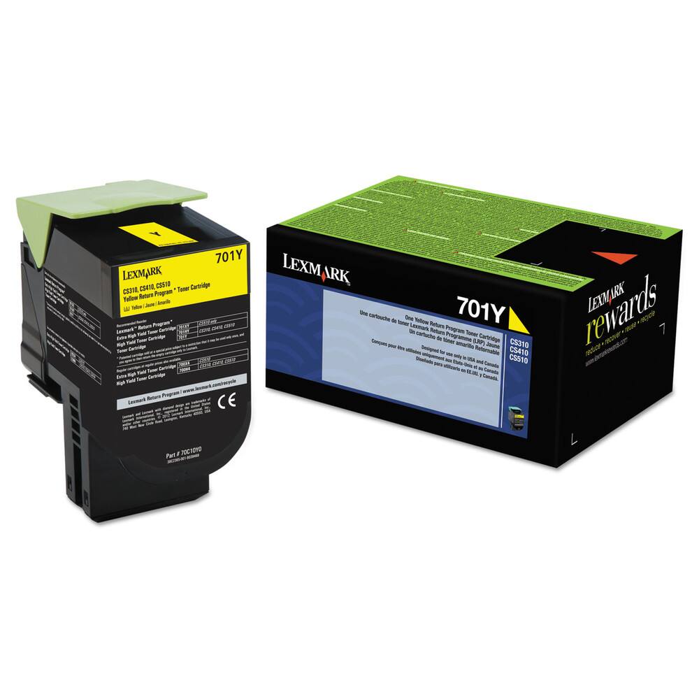 Lexmark - 70C10Y0 1,000 Page-Yield Return Program Toner - Yellow