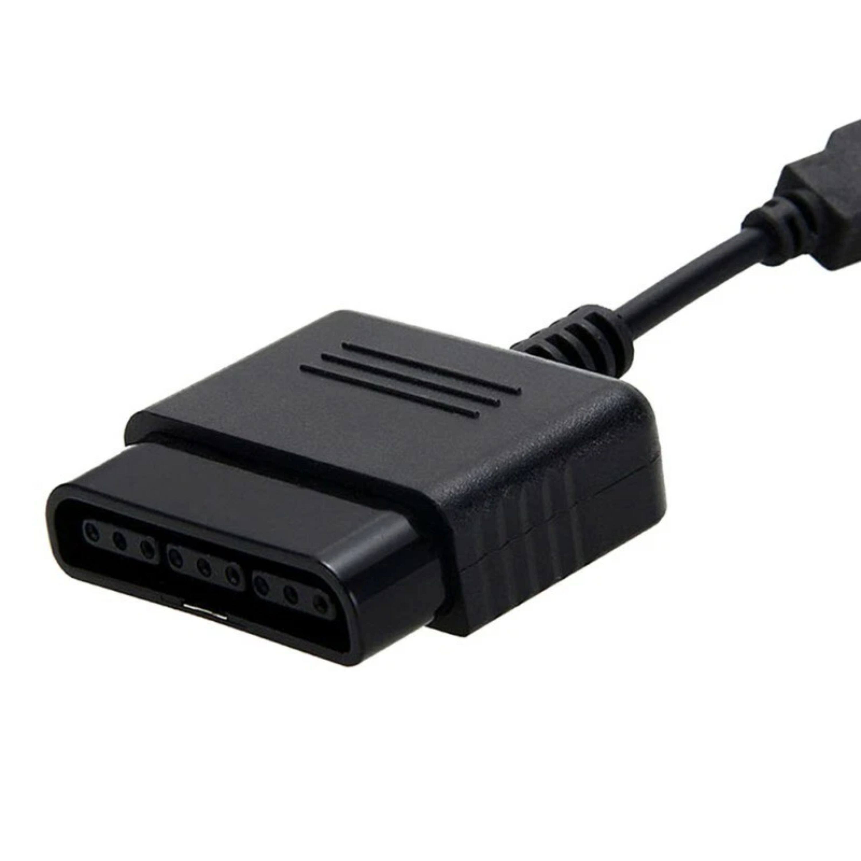 Left. Kitcheniva - Game Pad Controller Female For PS PS2 To PS3 PC Standard Male USB Adapter Cable.