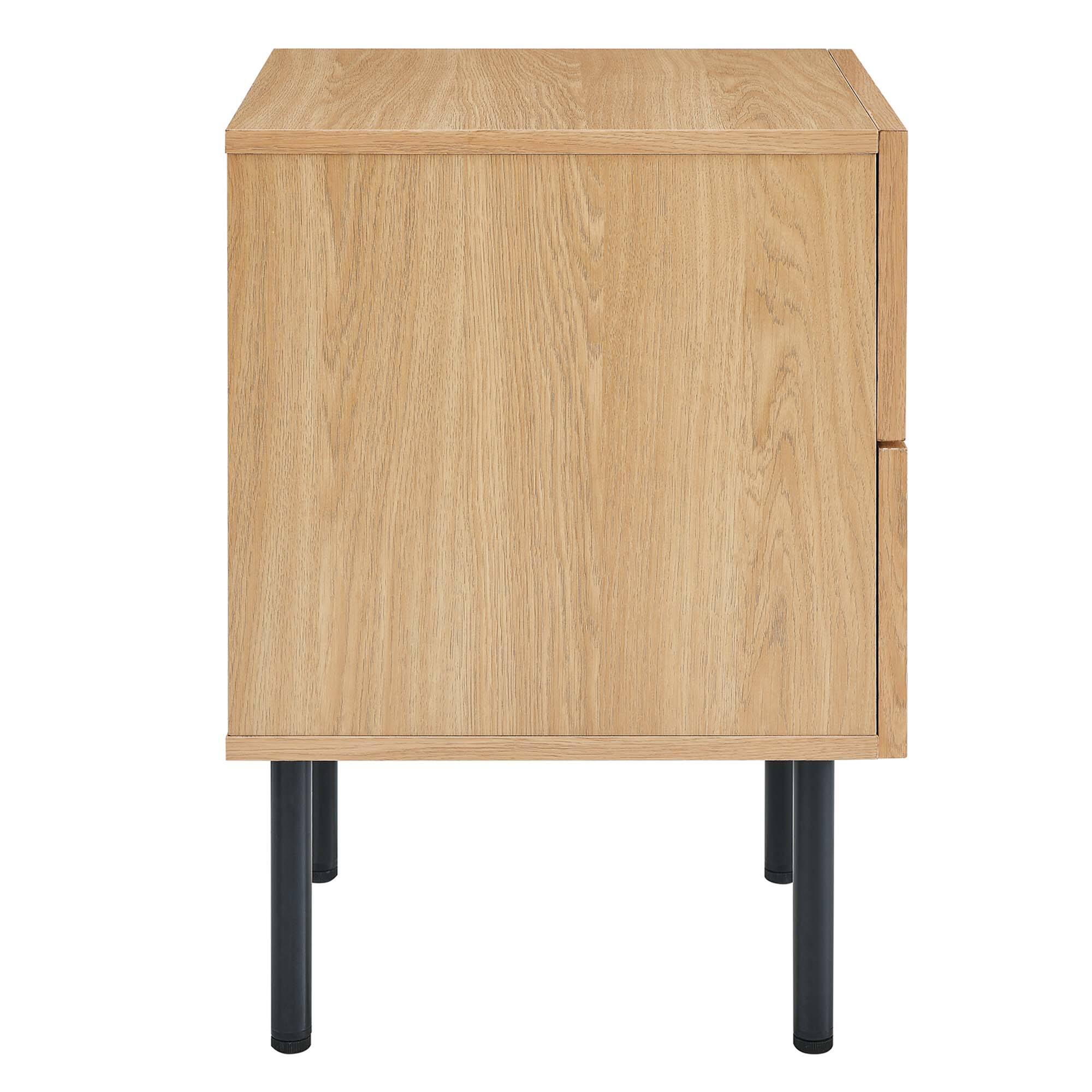 Alt View 1. Modway - Chaucer 2-Drawer Nightstand by Modway - Oak.