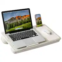 LapGear - Home Office Lap Desk (Fits up to 15.6" Laptop) - Taj Mahal Marble - Front_Zoom