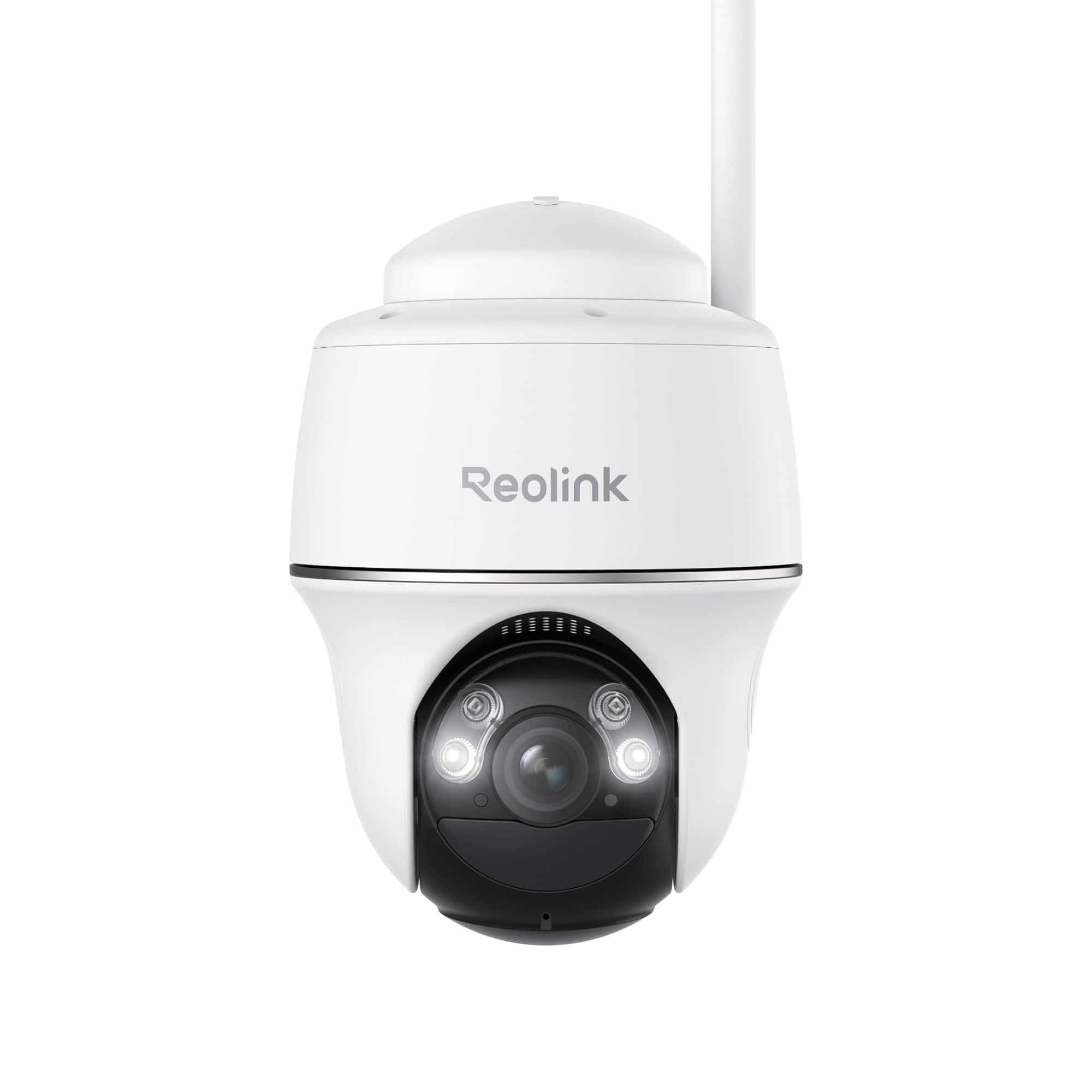 Reolink - Argus PT 2K 5MP Wifi Wireless Pan & Tilt Battery Security Camera Color Night Person Car Pet Detection 2-Way Talk - White