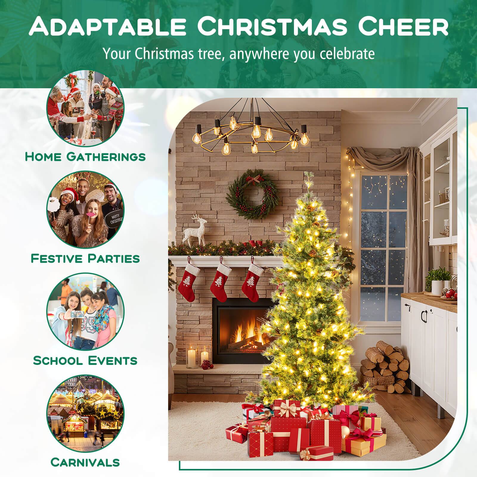 ADAPTABLE CHRISTMAS CHEER  
Your Christmas tree, anywhere you celebrate  

HOME GATHERINGS  
FESTIVE PARTIES  
SCHOOL EVENTS  
CARNIVALS