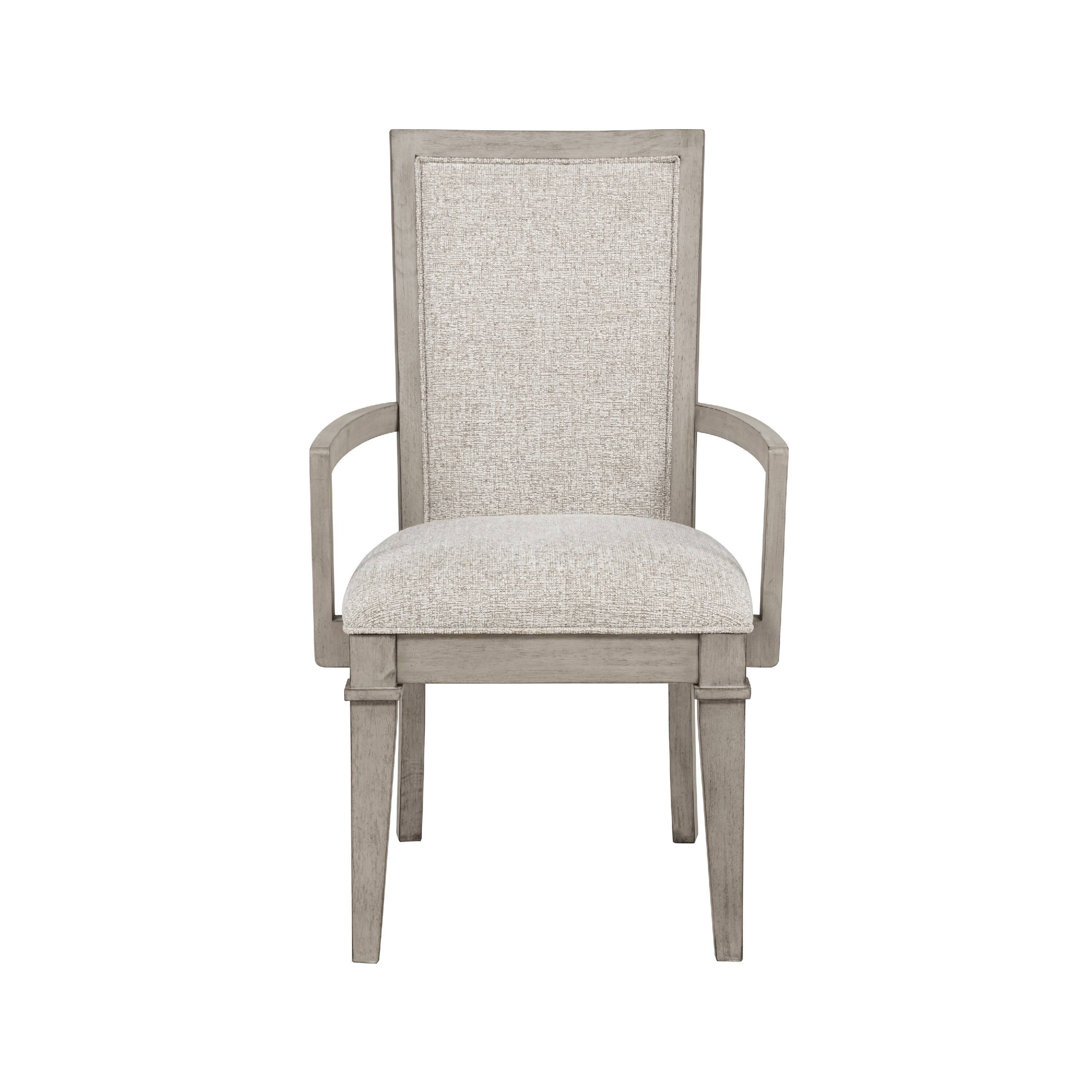 Angle. Manhattan Lane - Henry Dining Chair Set of 2,  Polyester, Vintage - Beige, Cream.