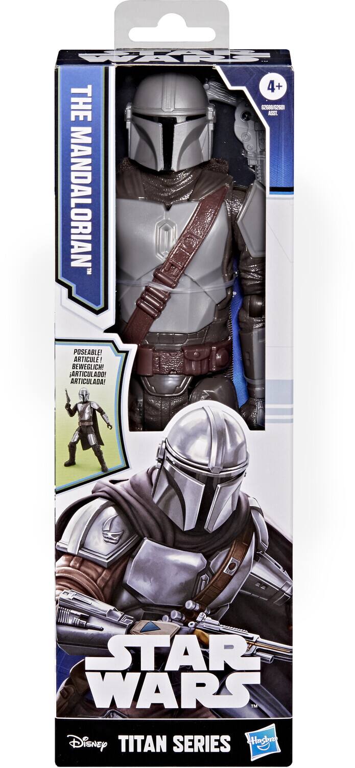 PE 4+ + THE 62588/12501 ASSI MANDALORIAN POSEABLE! ARTICULE! BEWEGLICH! ARTICULADO! ARTICULADA! STAR WARS TM Disney TITAN SERIES Hasbro