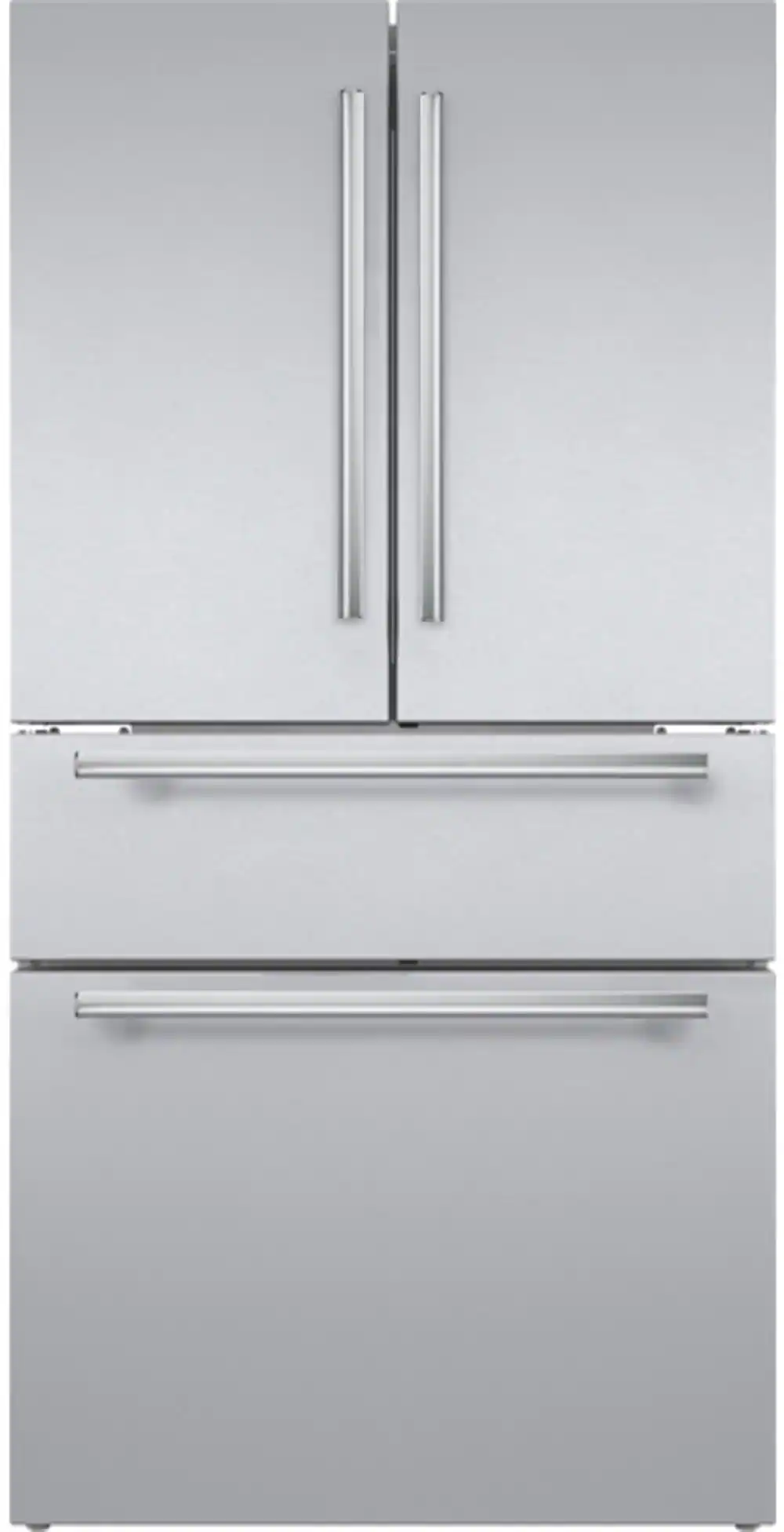 Thermador - Freedom Collection 20.4 Cu. Ft. 4-Door Bottom Freezer French Door Smart Refrigerator with Masterpiece Handles - Stainless Steel